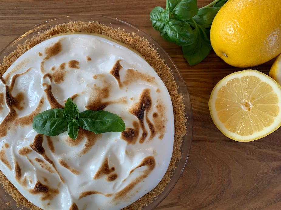 Image principale de l'article Tarte au citron et basilic facile