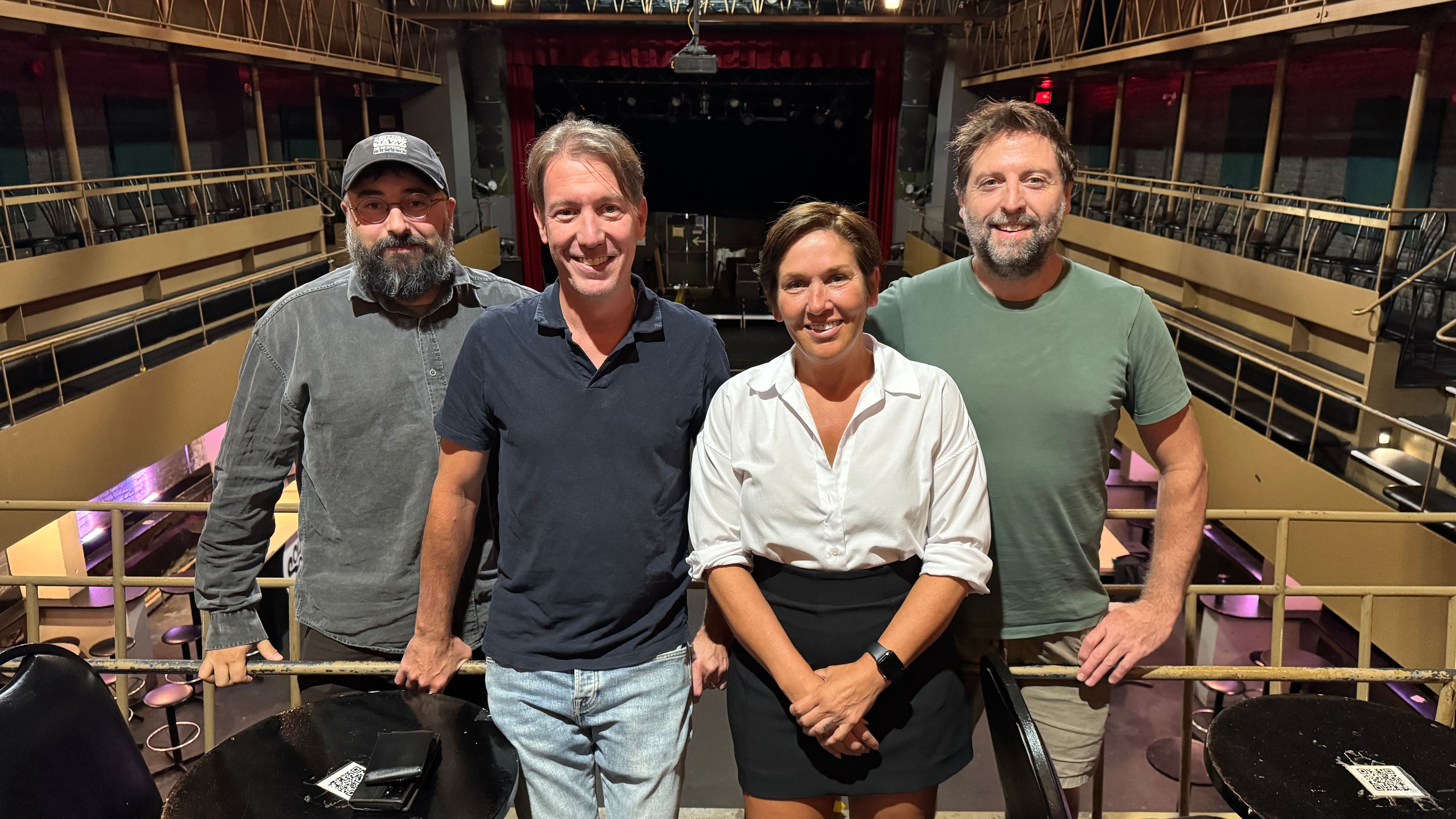 De gauche à droite, Savia D. Fleury, Louis-Armand Bombardier, Chantal Brunel et Xavier Auclair.