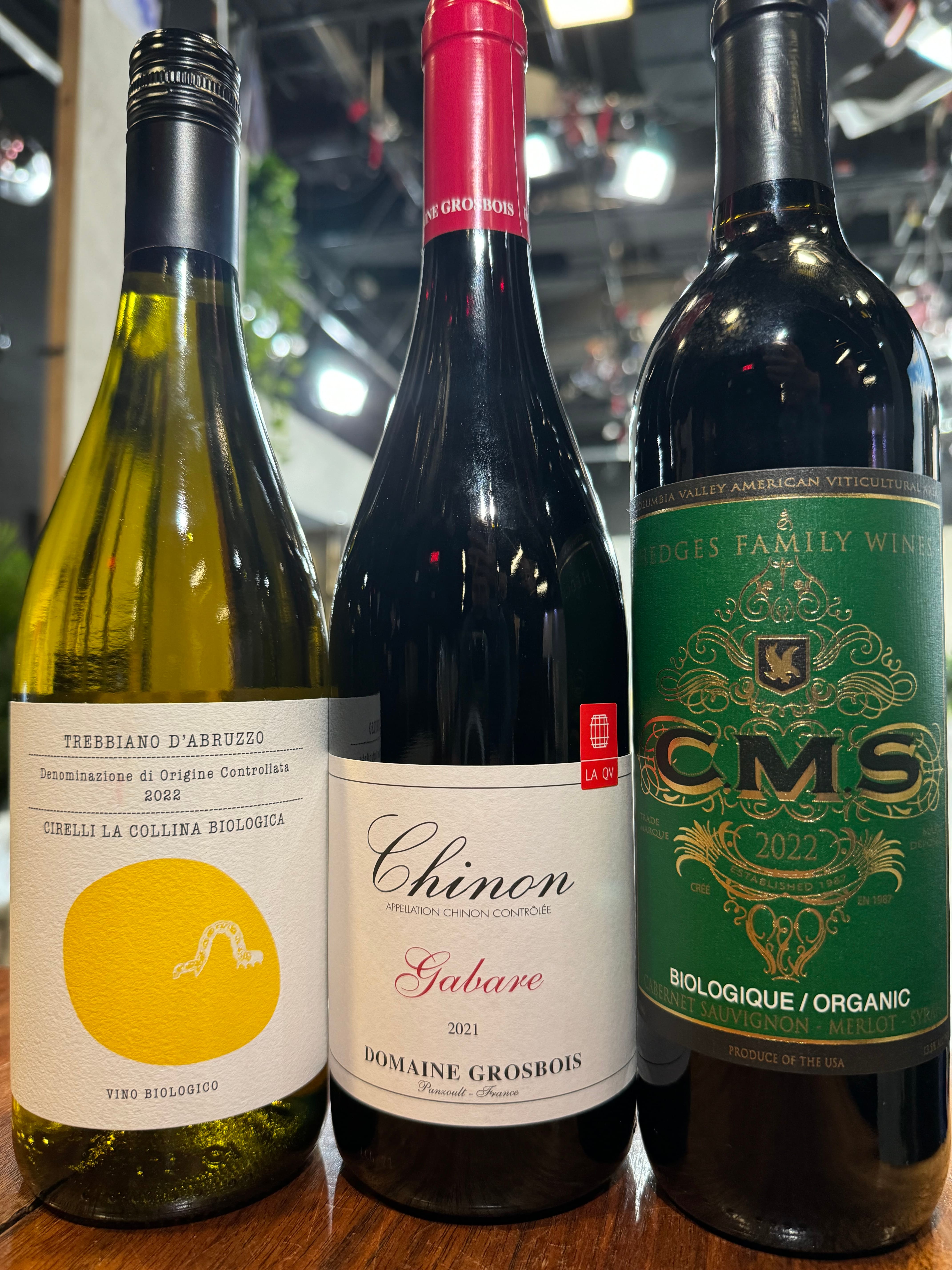 Trois bonnes cuvées bio!  