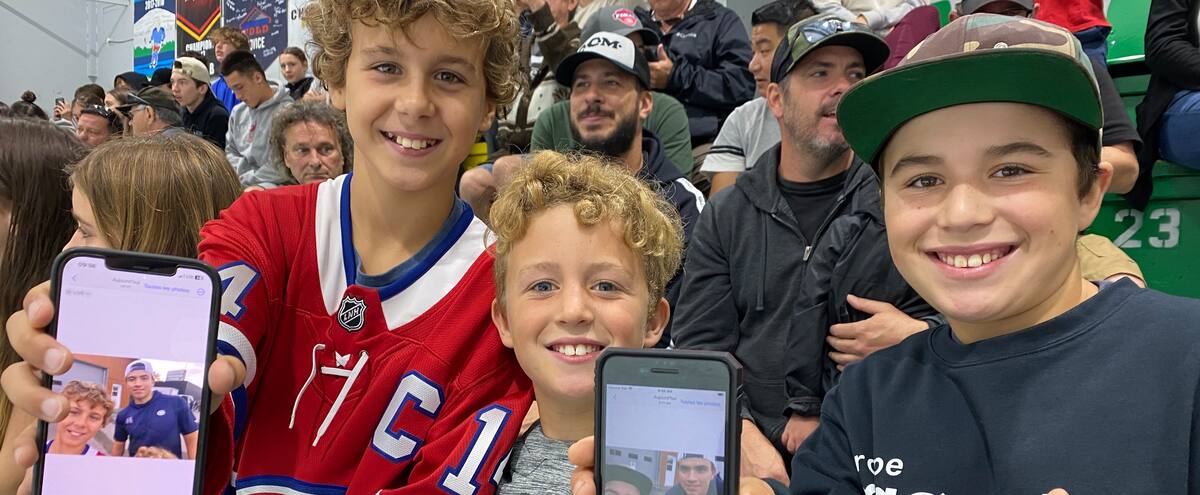 L'école buissonnière pour aller voir pratiquer les joueurs du Canadien