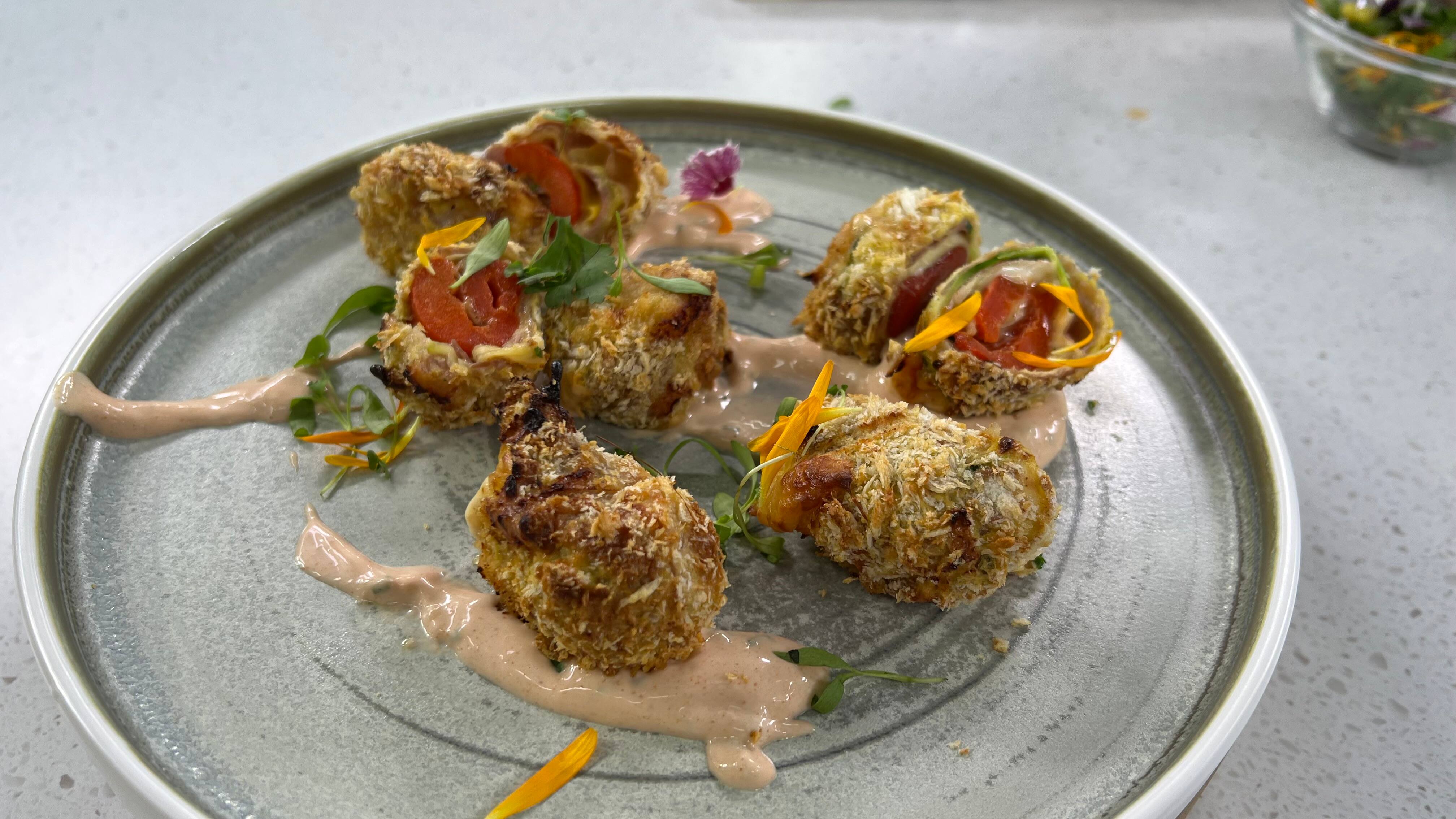 Roulade croustillante de proscuito