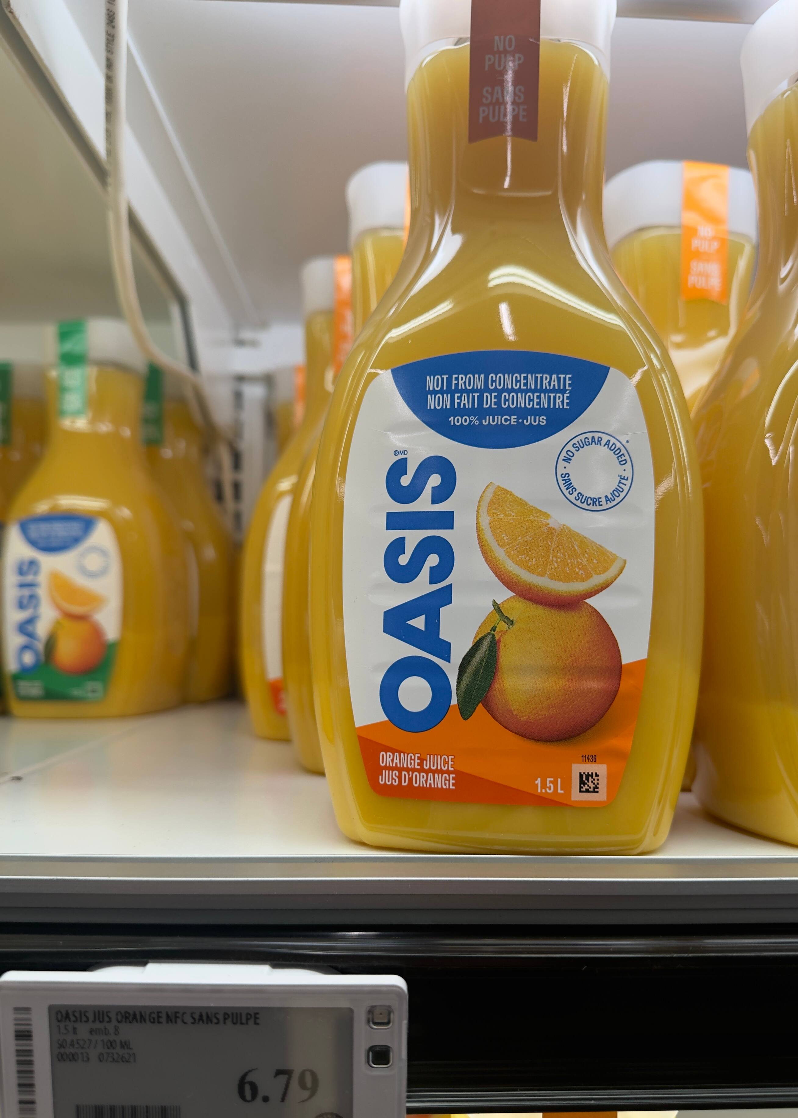 jus oasis en spécial maxi