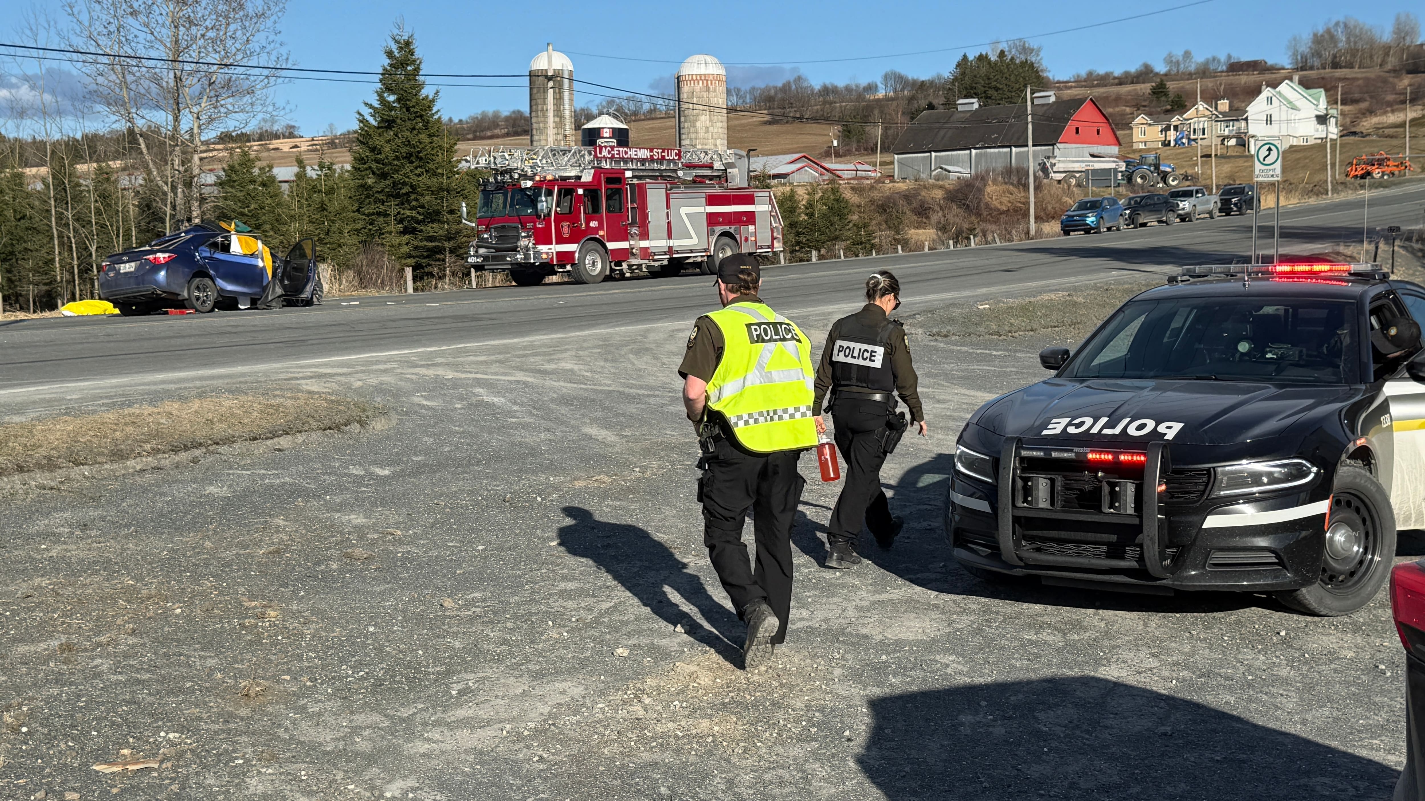 Deux personnes périssent après une tragédie routière à Lac-Etchemin