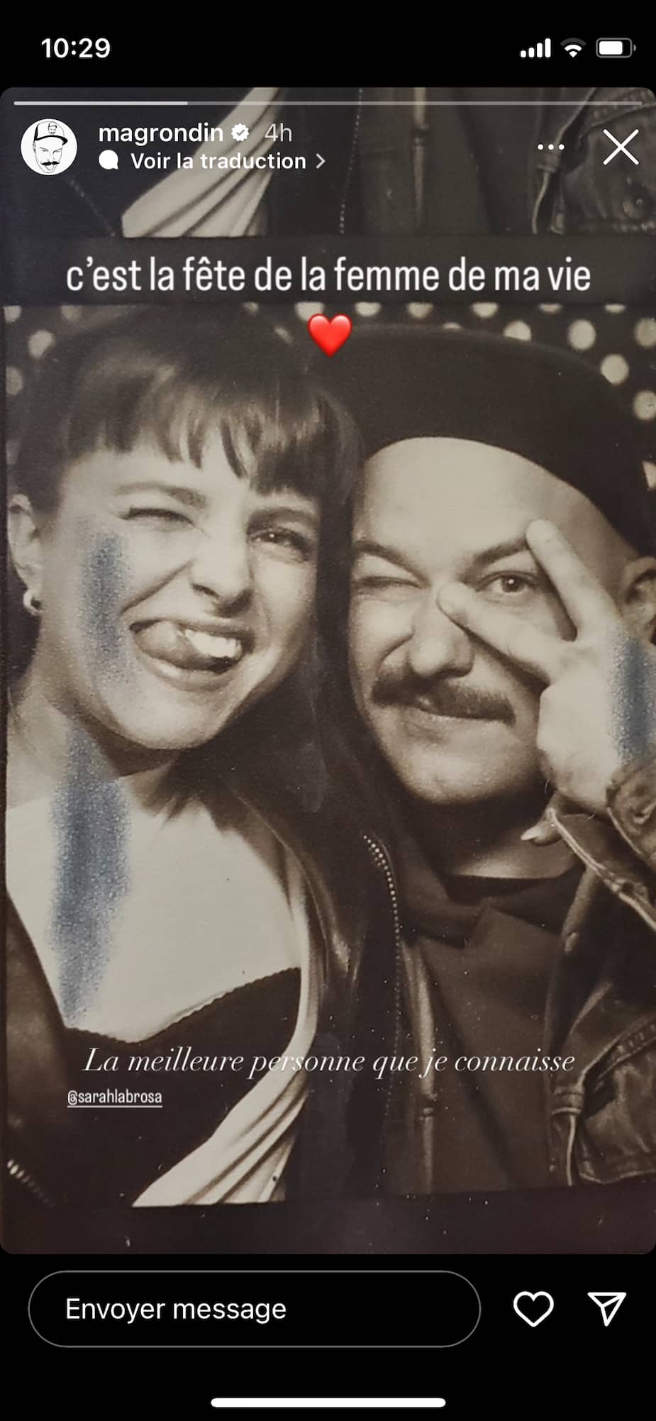 MarcAndré Grondin souligne l'anniversaire de SarahJeanne Labrosse avec une rare photo de MarcAndré Grondin souligne l'anniversaire de SarahJeanne Labrosse avec une rare photo de
