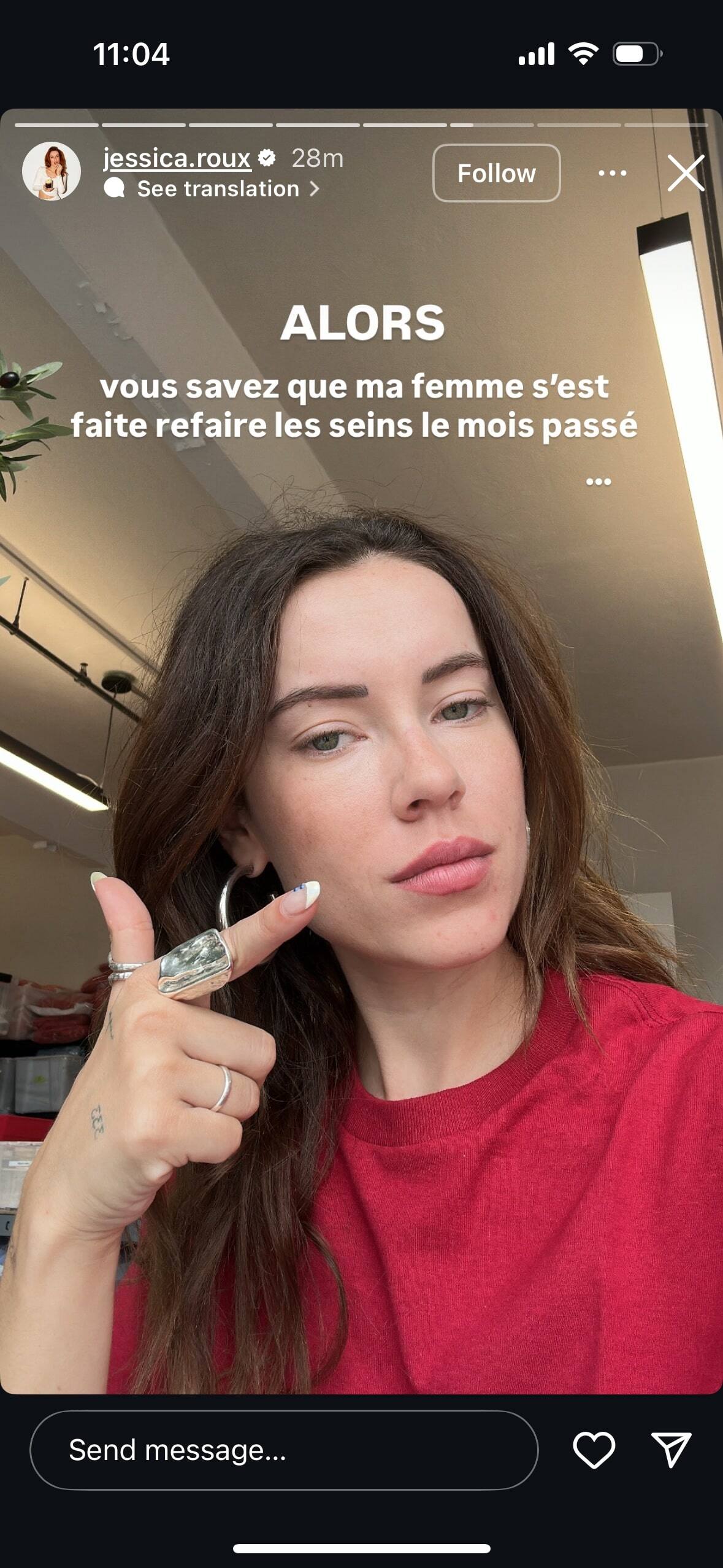 Jessica Roux adresse les rumeurs d'une chirurgie mammaire potentielle ...