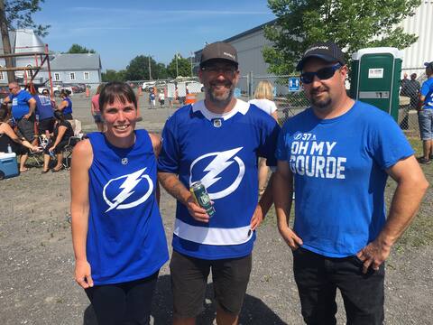 Mary-Josie Flamond, Sylvain Cox and Jeff Laterr are big supporters of Annie Gourde.