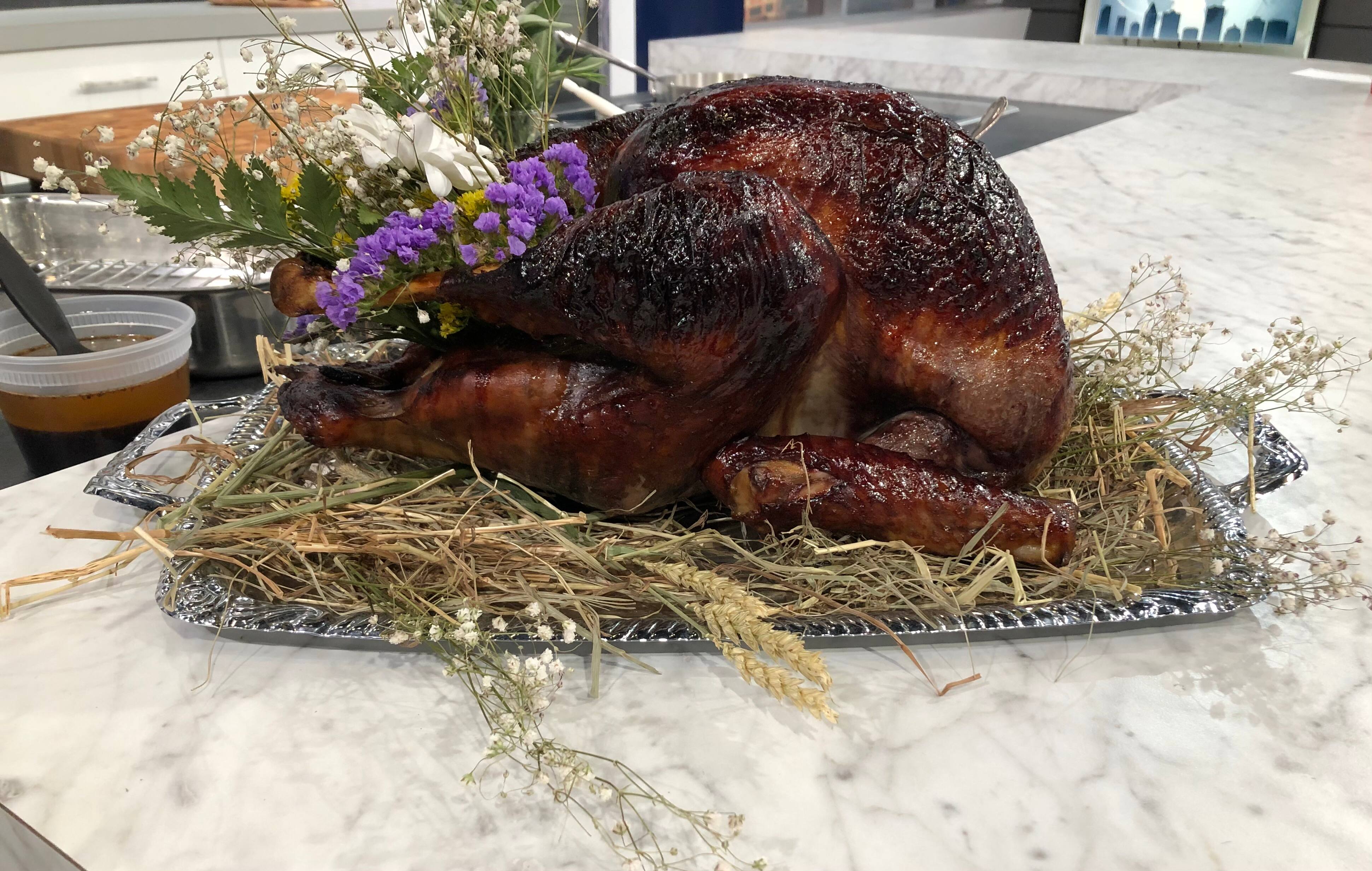 Dindon entier saumuré aux épices boréales