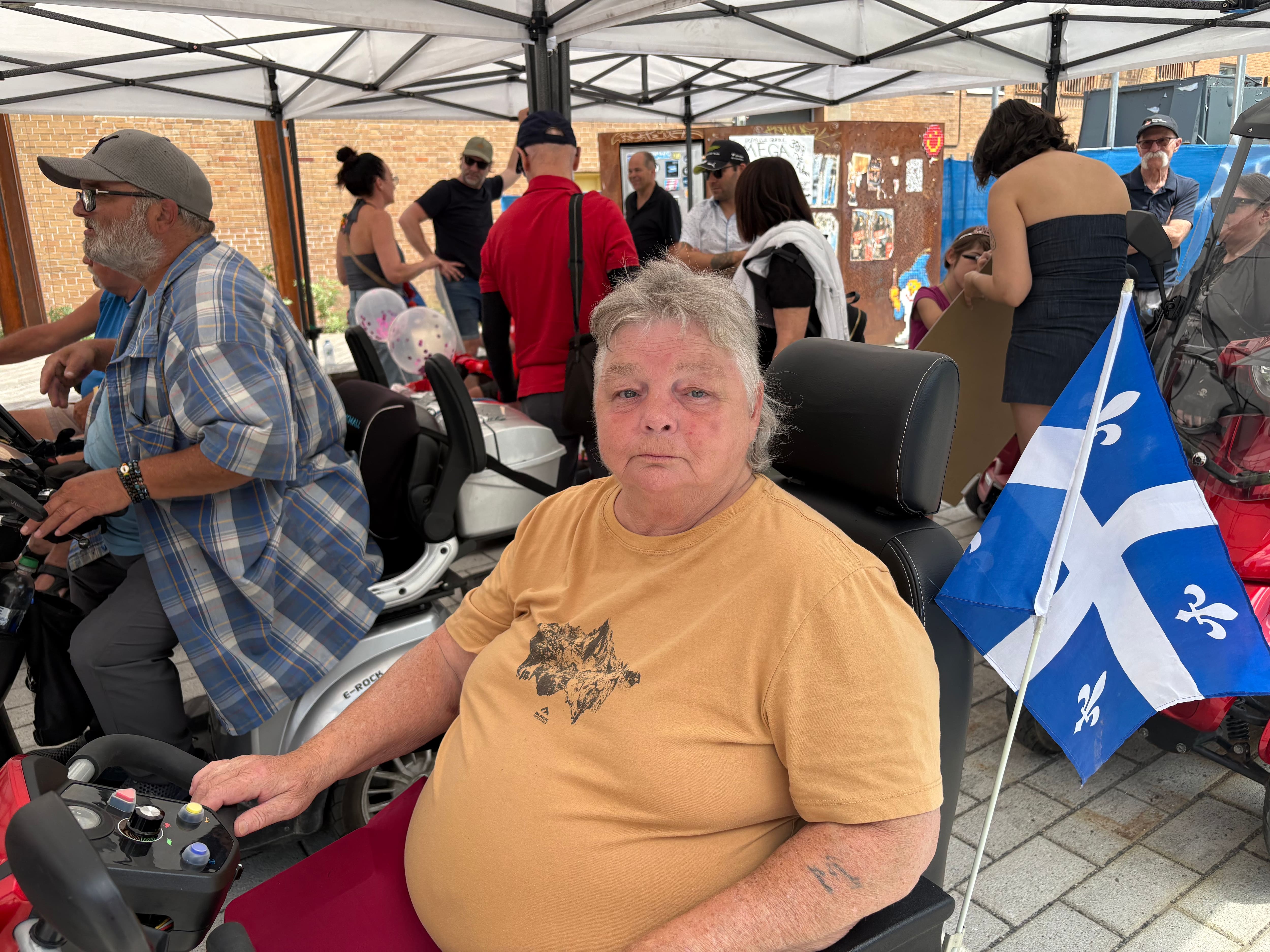 Diane Saint-Martin, peu de temps avant le début de la course