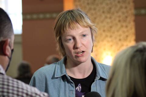 Tram support scene: A rally of 500 people gathered on Tuesday evening