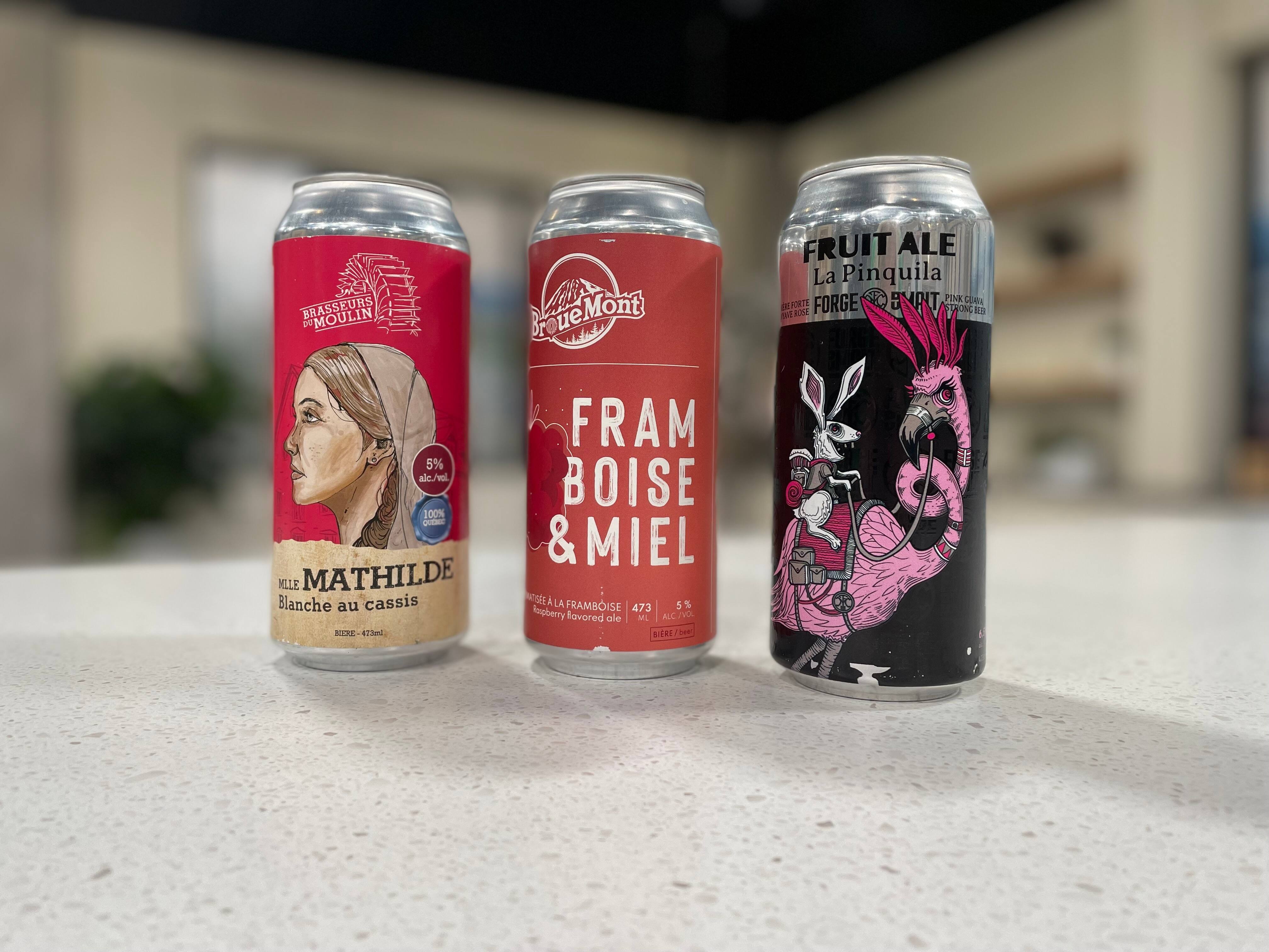 Des bières aux fruits pas sures 