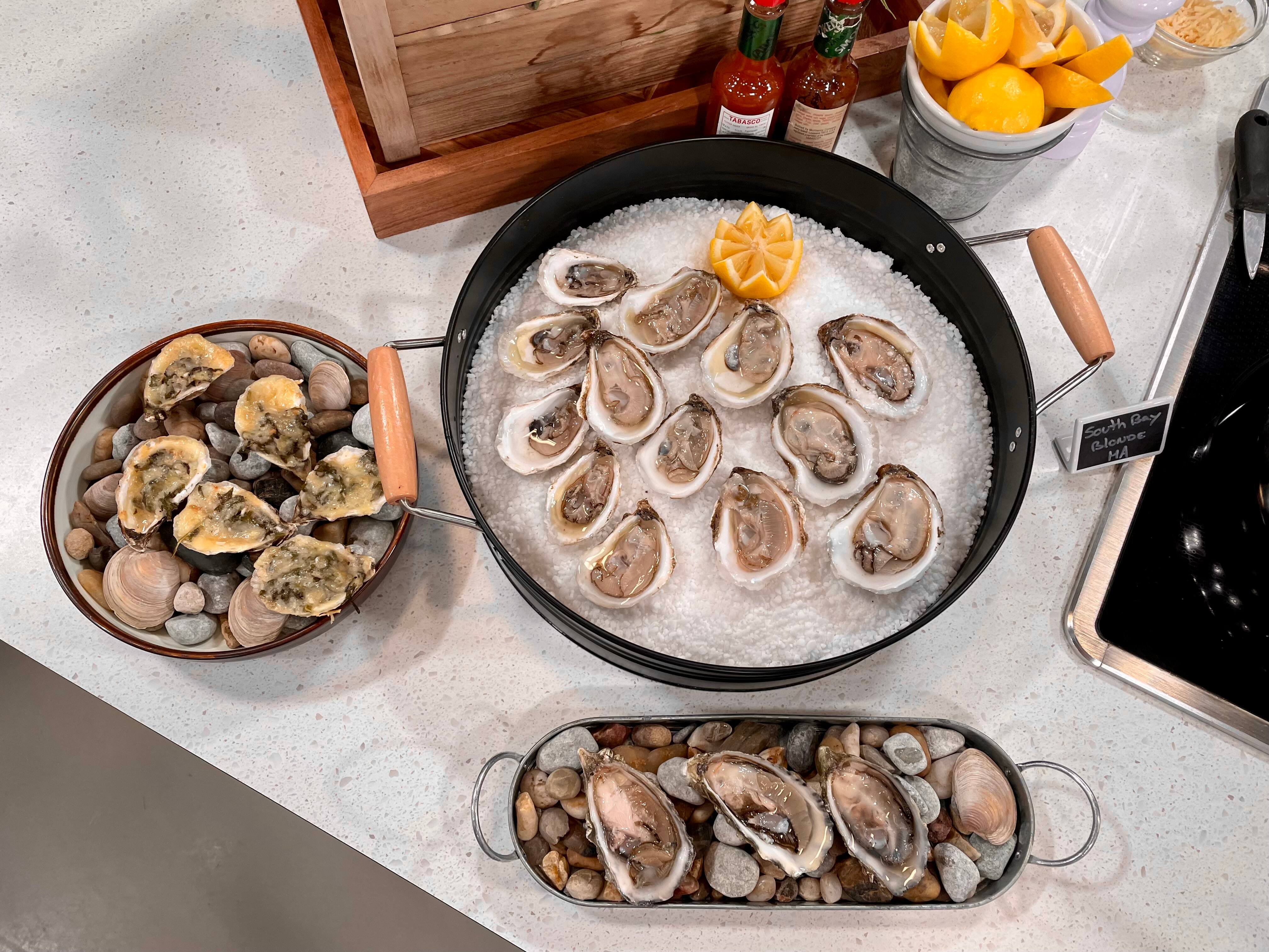 Mignonnettes fraîches et Rockefeller  