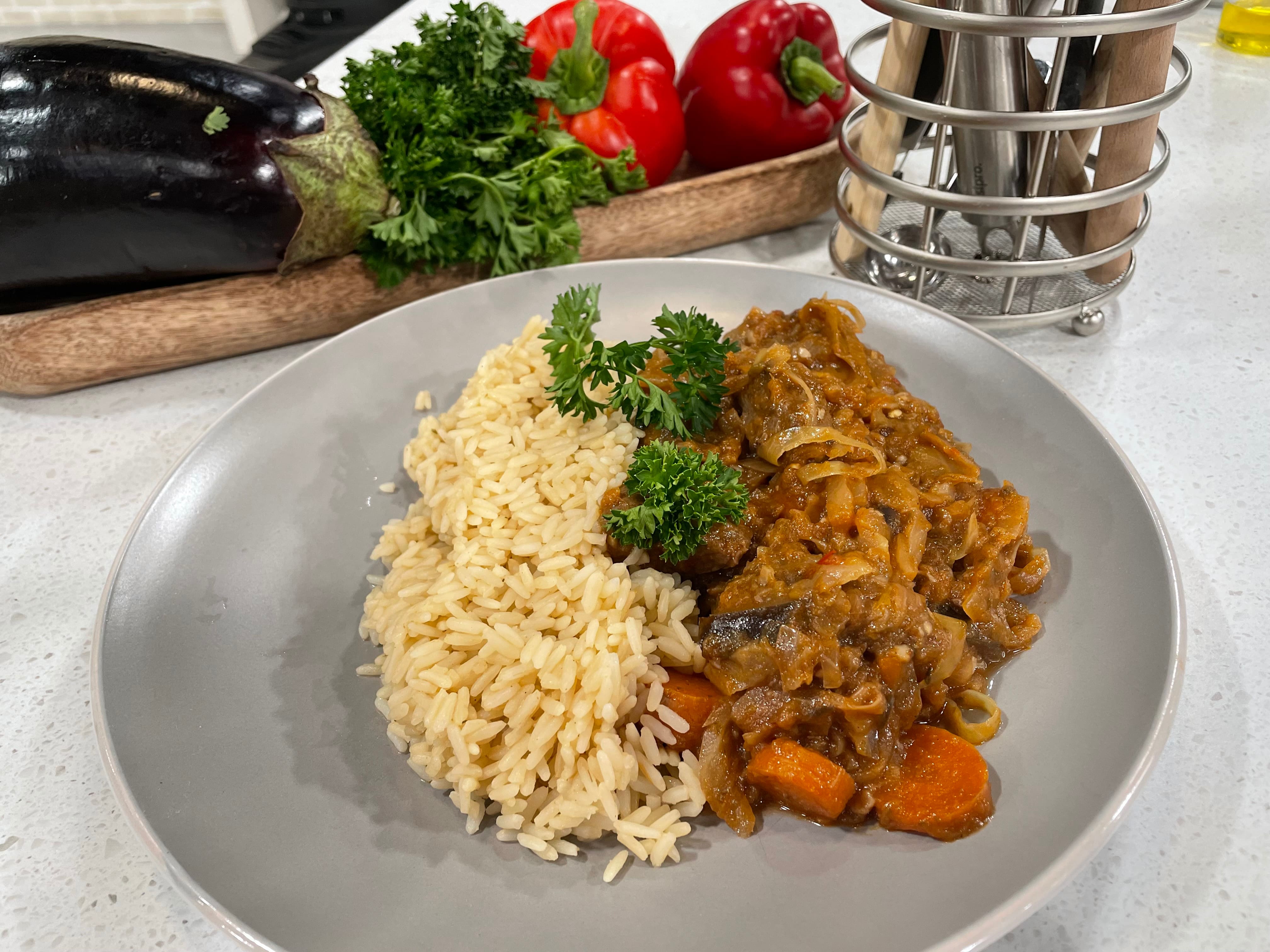 Légumes Haïtiens au Bœuf 