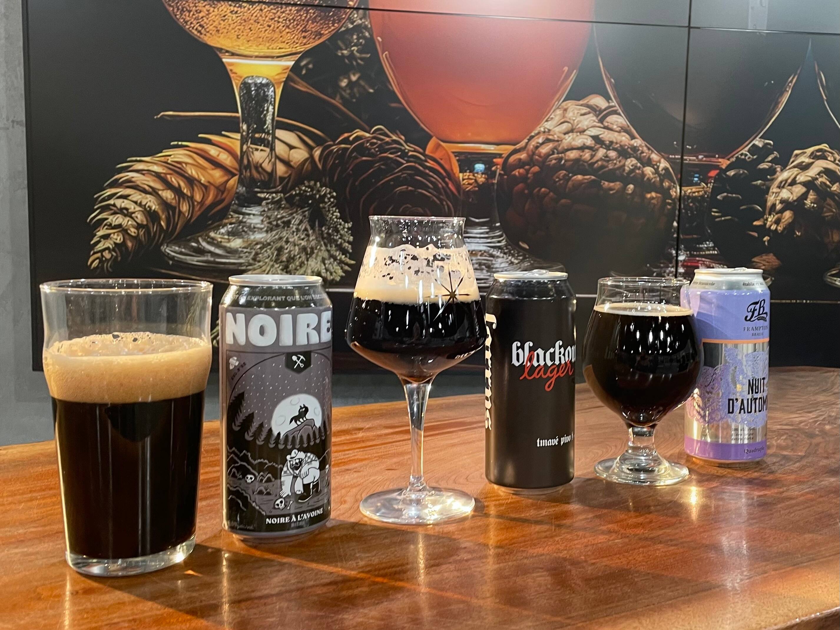 Dégustation de bières noires