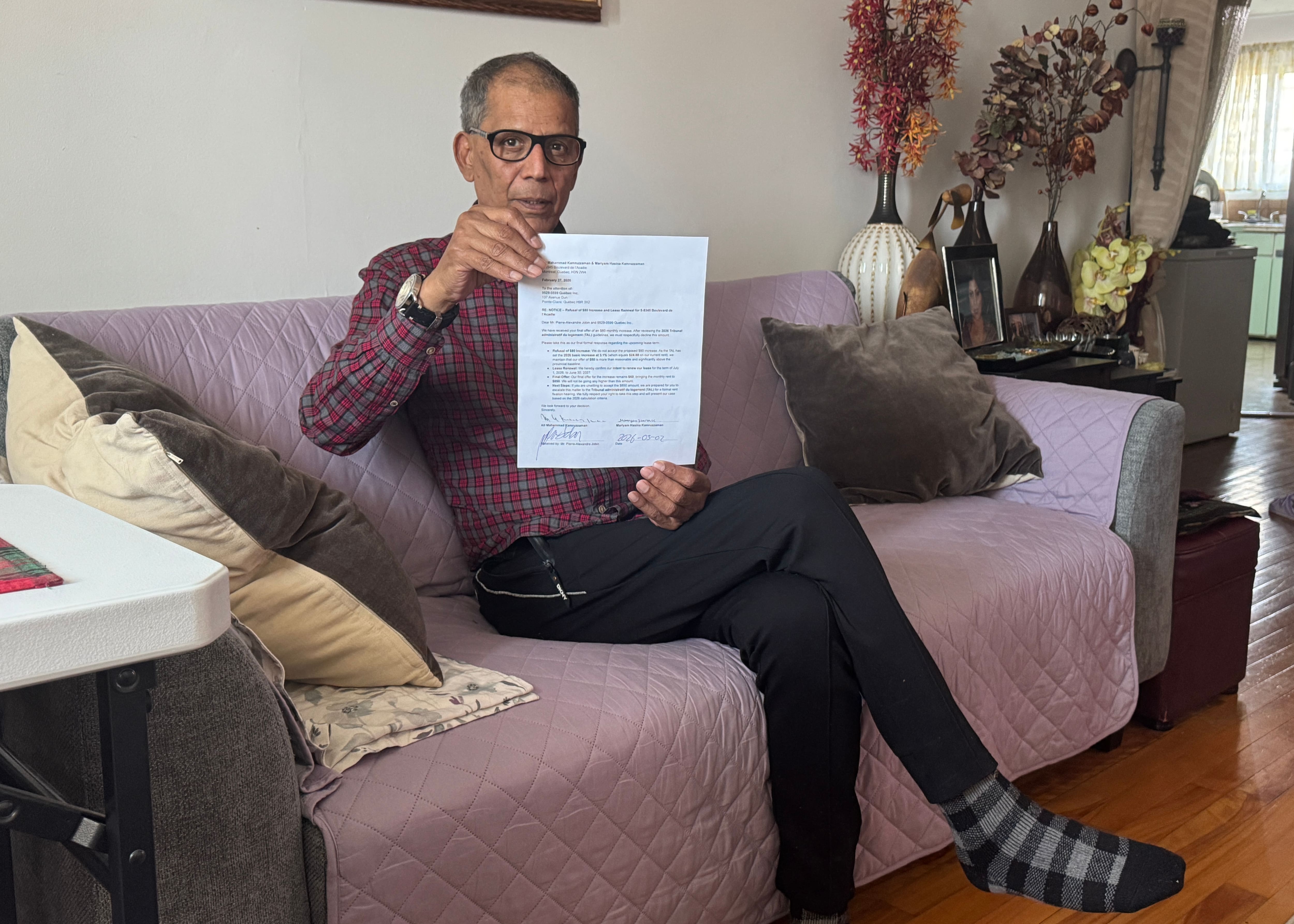 &laquo;Je suis pr&ecirc;t &agrave; me battre au tribunal&raquo;: il refuse de plier devant une hausse de loyer de 150$ par mois