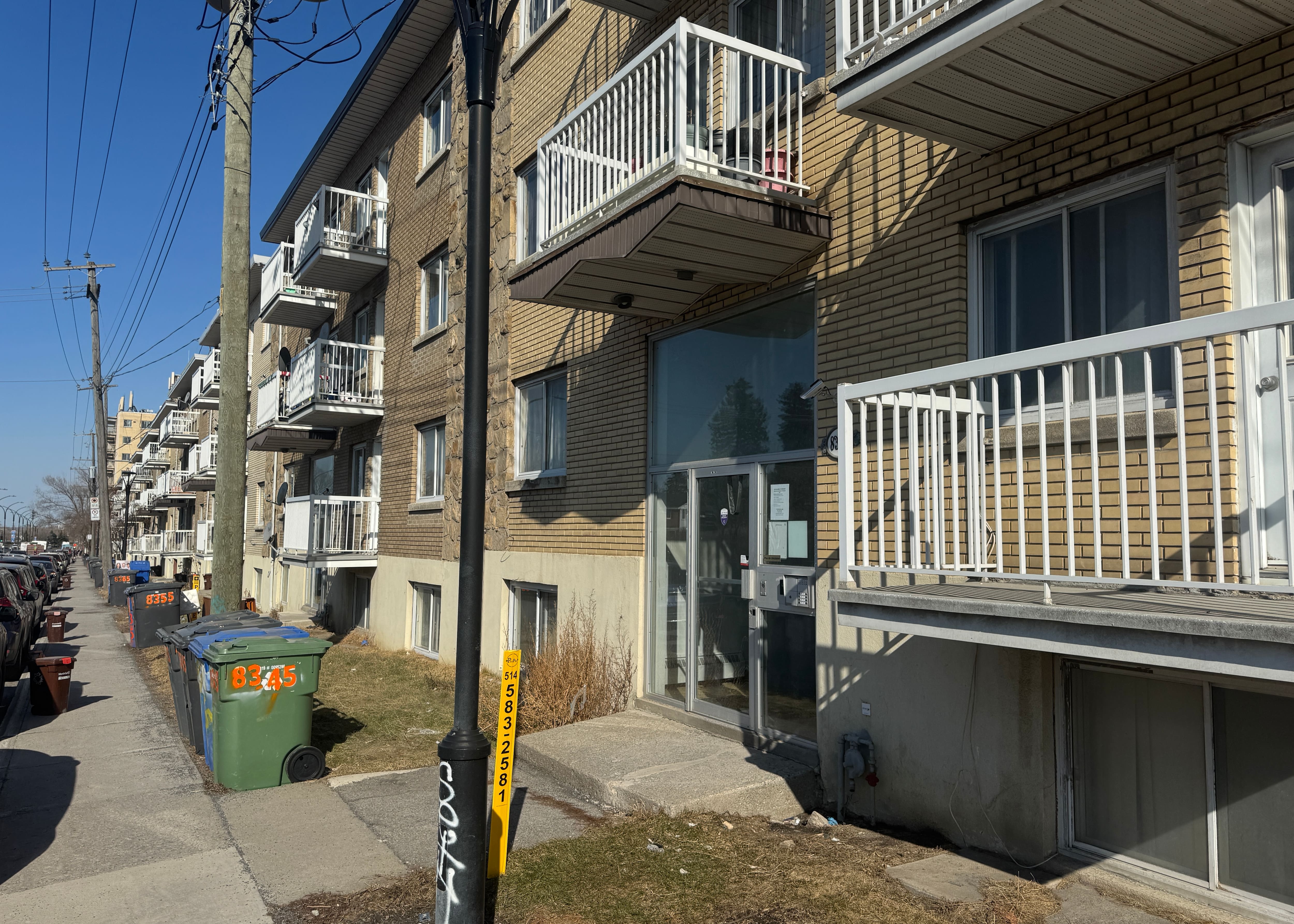 Los edificios del Boulevard de l'Acadie, en Parc-Extension, ya habían sido noticia en 2017 por sus condiciones insalubres.