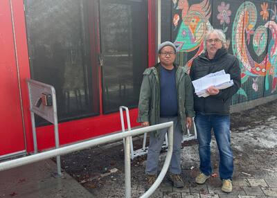 Niel Ladode y André Trépanier, del comité de acción del parque-extensión, han abierto 42 expedientes desde que se envió la notificación del aumento a los inquilinos de los 18 edificios.