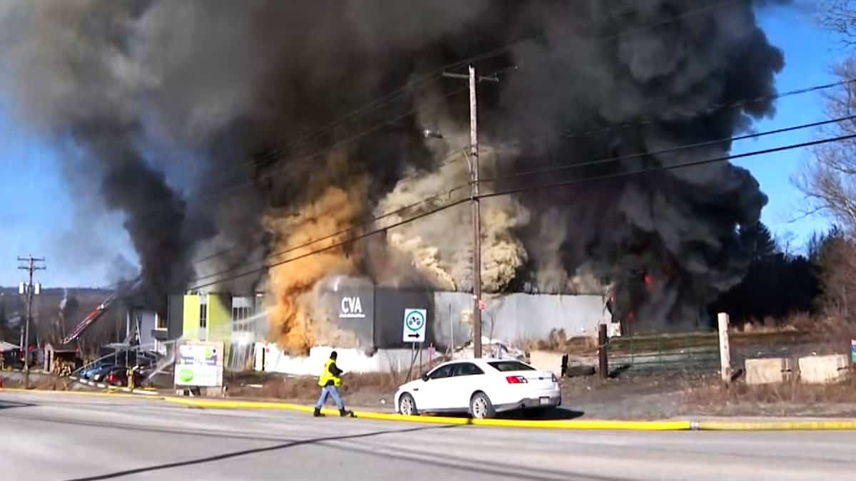 Explosion dans une entreprise de Sherbrooke