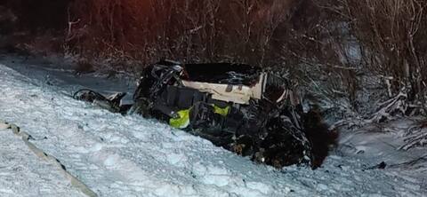 Major collision between a bus and a car: two dead