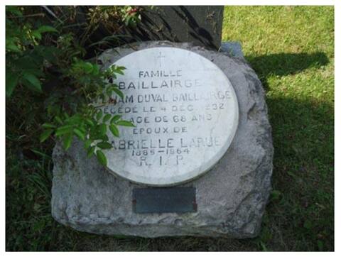 Monument funéraire de Charles Baillairgé, cimetière Saint-Charles, Suzanne Beaumont.
