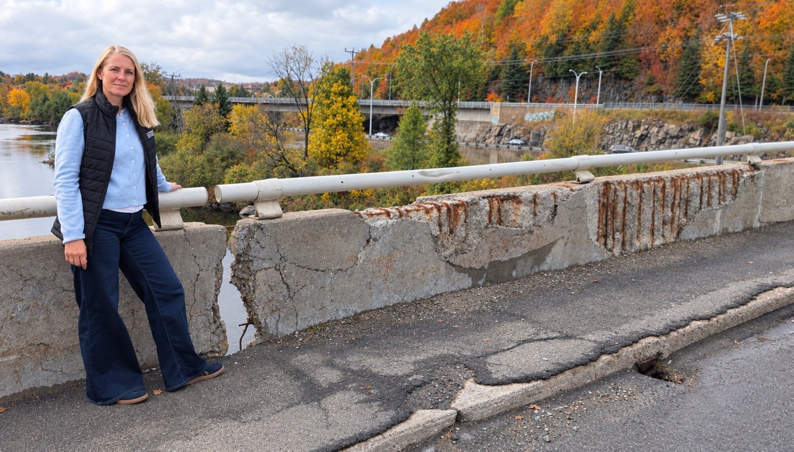 «Est-ce qu’on attend une catastrophe?»: un pont endommagé inquiète la mairesse de Sainte-Adèle