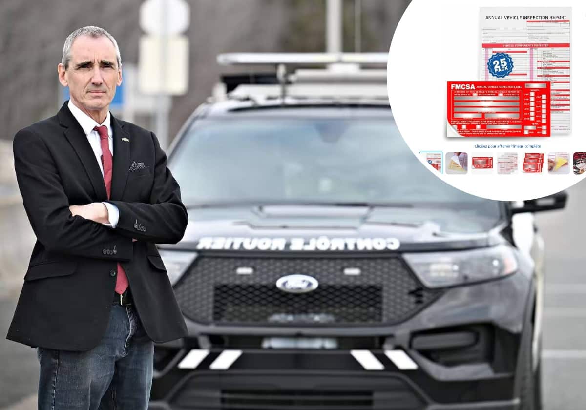 Des fraudeurs utilisent de fausses vignettes d'inspection pour leurs camions lourds