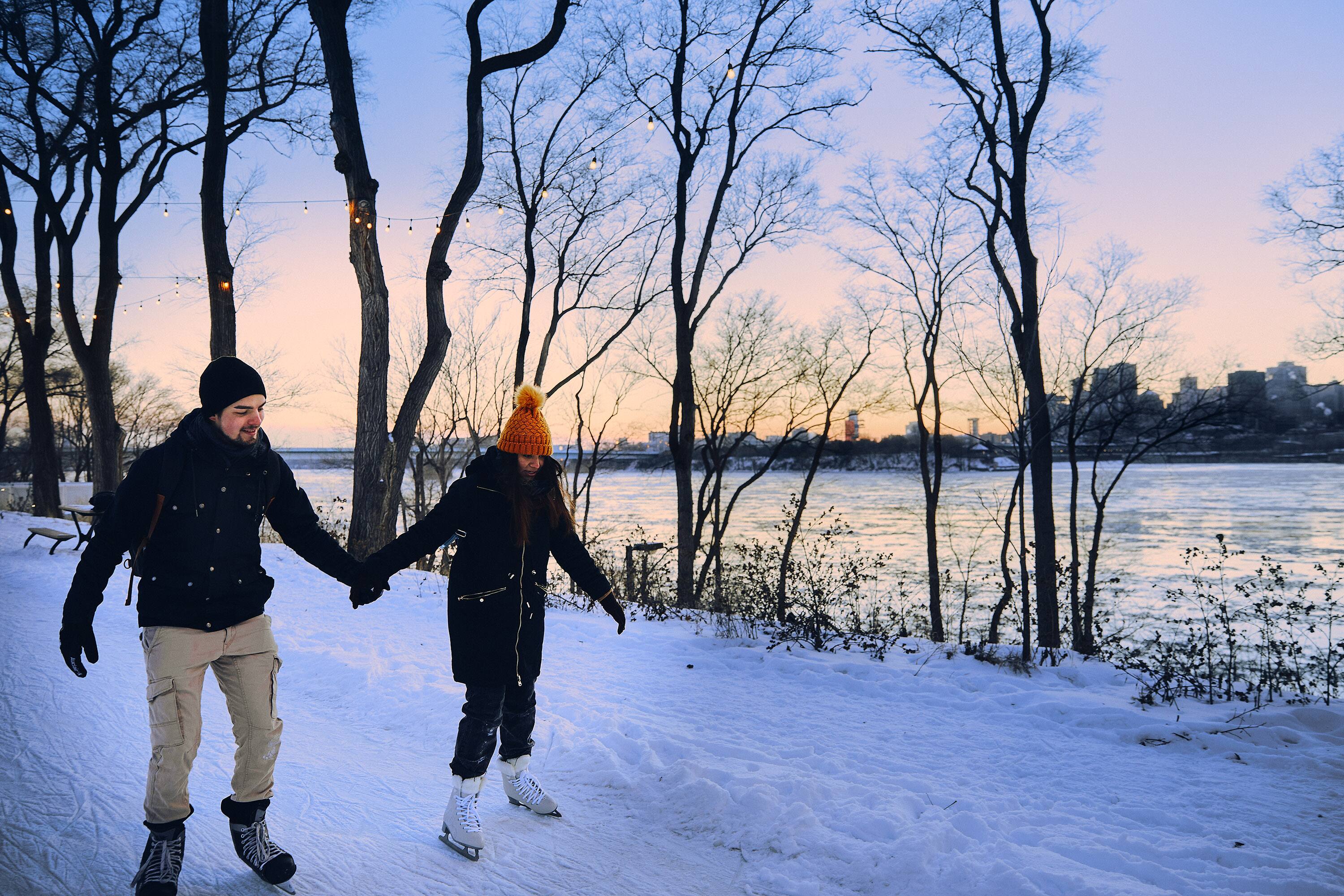 12 patinoires et sentiers glac&eacute;s gratuits &agrave; essayer