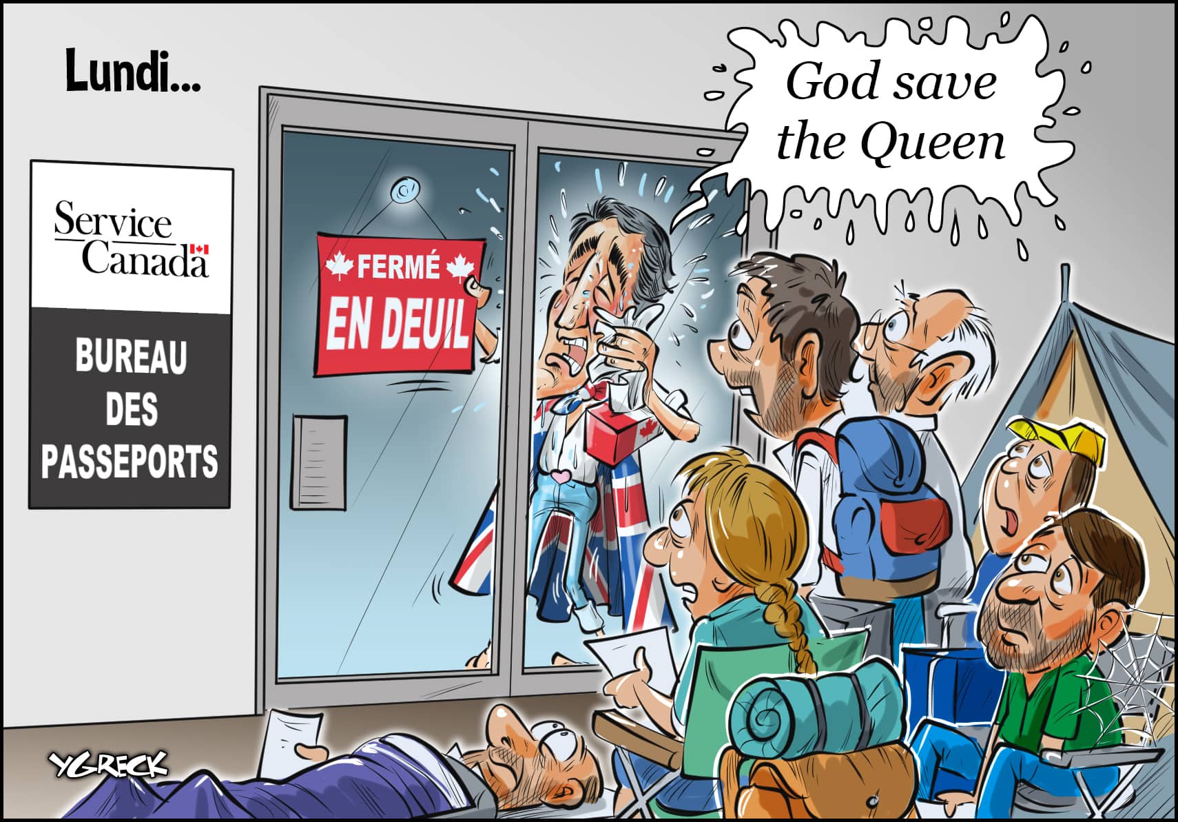 La caricature d'Ygreck Le Journal de Montréal