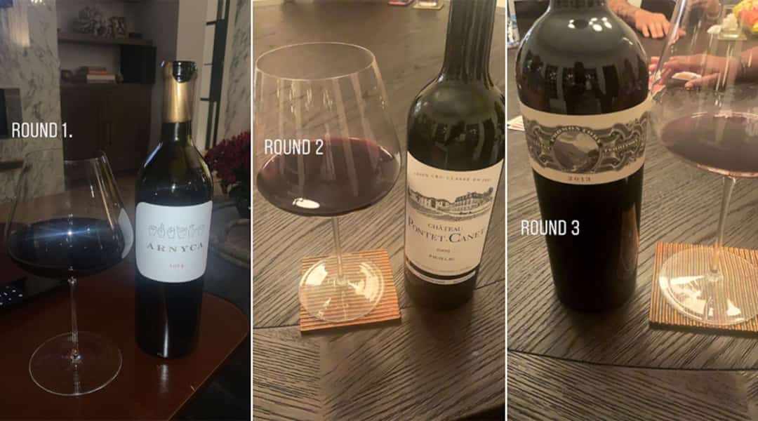 人生贏家!詹皇醒來就與妻子共飲紅酒,在線求酒伴最終還是她來陪!-黑特籃球-NBA新聞影音圖片分享社區