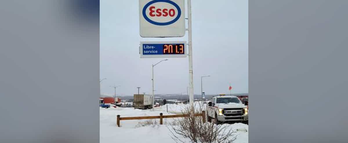 L’essence à plus de 2$ le litre à Fermont