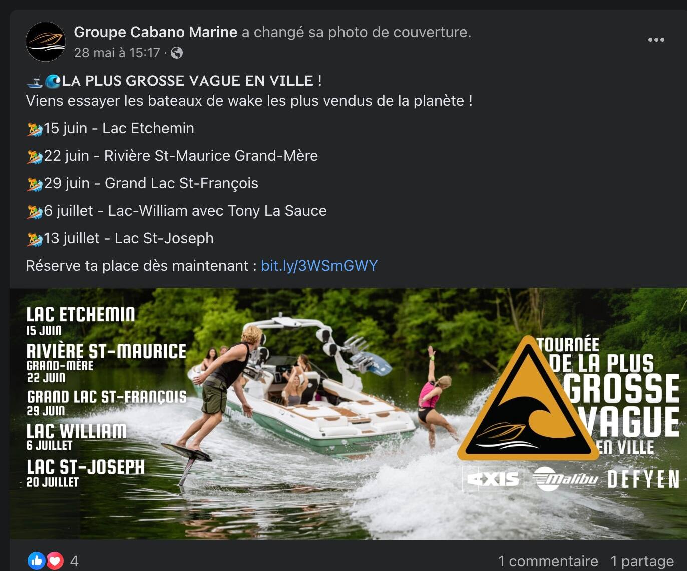 Jean Gagné, presidente de la asociación Lake William en Centre-du-Québec, subraya que el wakesurf puede provocar la erosión de las orillas de un lago.