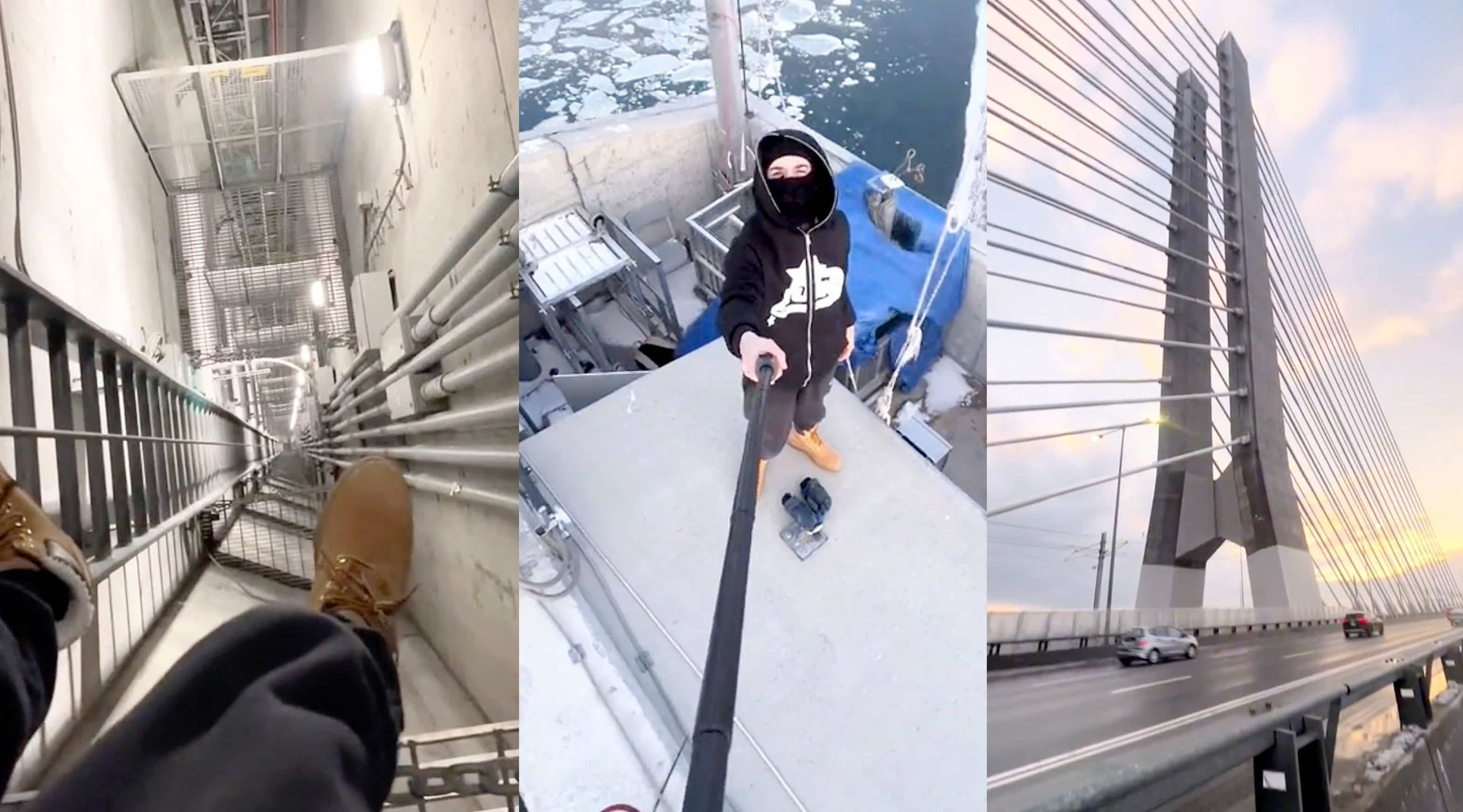 &laquo;Br&egrave;che de s&eacute;curit&eacute;&raquo;: ils se vantent d'avoir escalad&eacute; clandestinement le pont Samuel-De Champlain