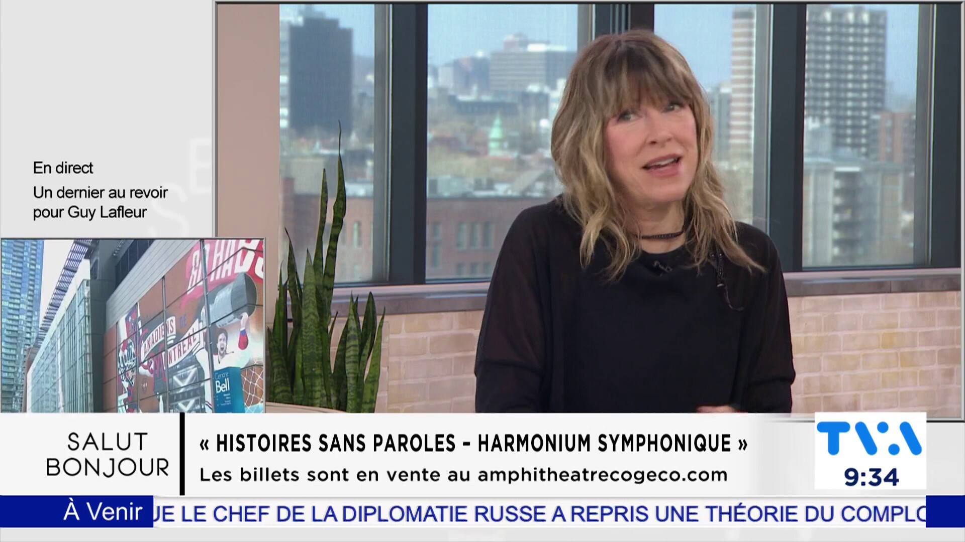 Luce Dufault dans un spectacle instrumental 