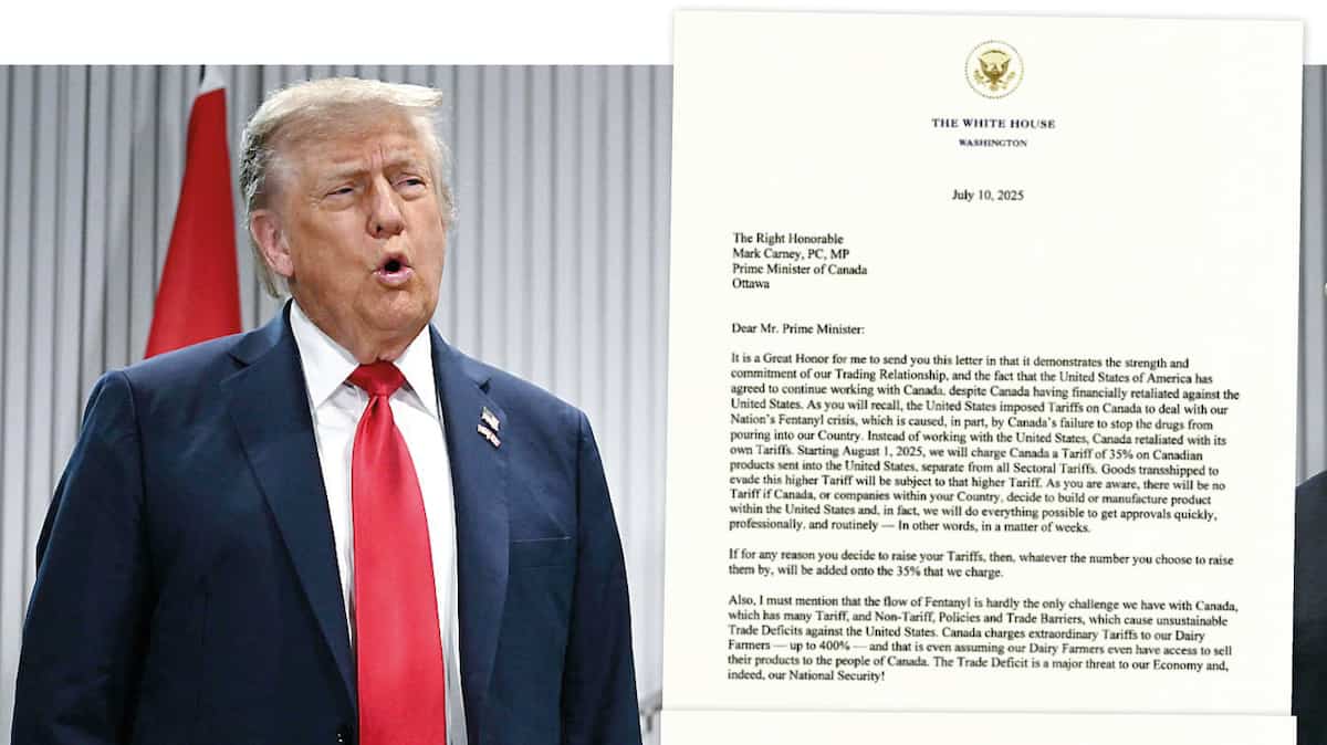 Des tarifs de 35% dès le 1er août pour le Canada