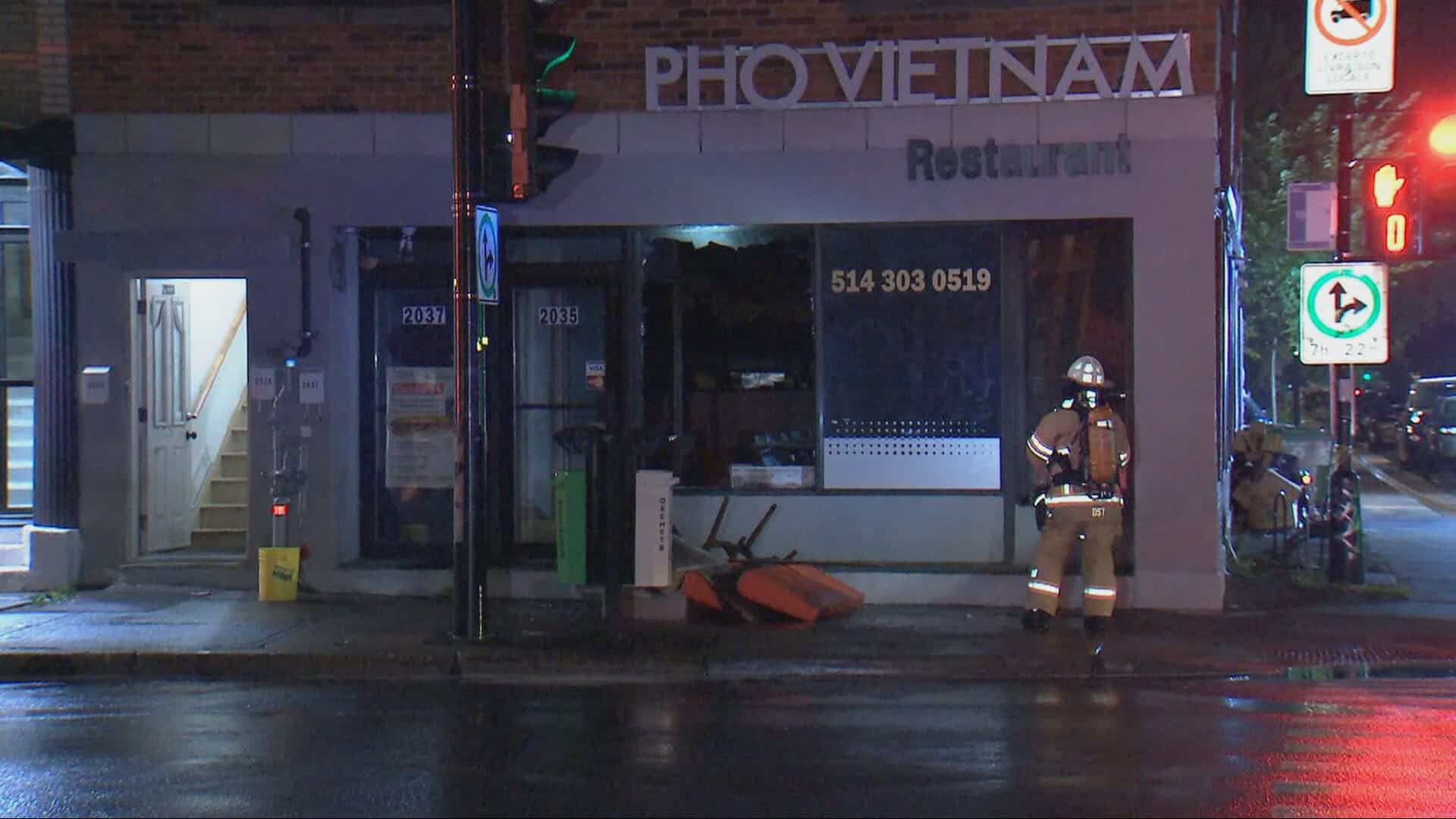 Un suspect a mis le feu à un restaurant de l’arrondissement de Villeray–Saint-Michel–Parc-Extension, 10 août 2026