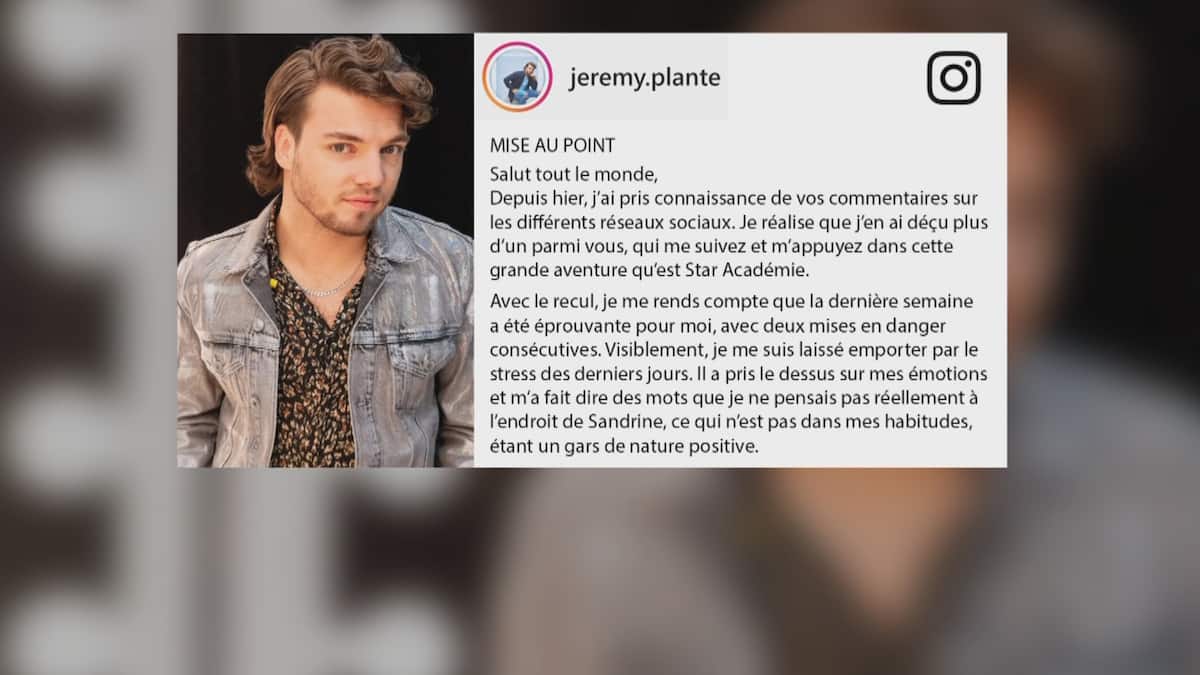 Jérémy présente ses excuses à Sandrine