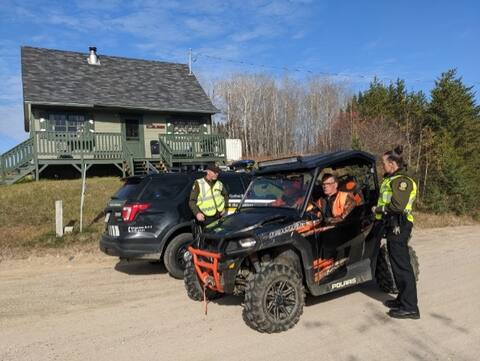 The search for the man continues at the Laurentides Wildlife Sanctuary.
