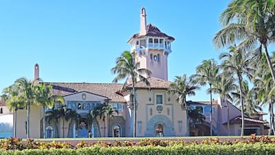 Donald Trump's Mar-a-Lago estate in Florida.