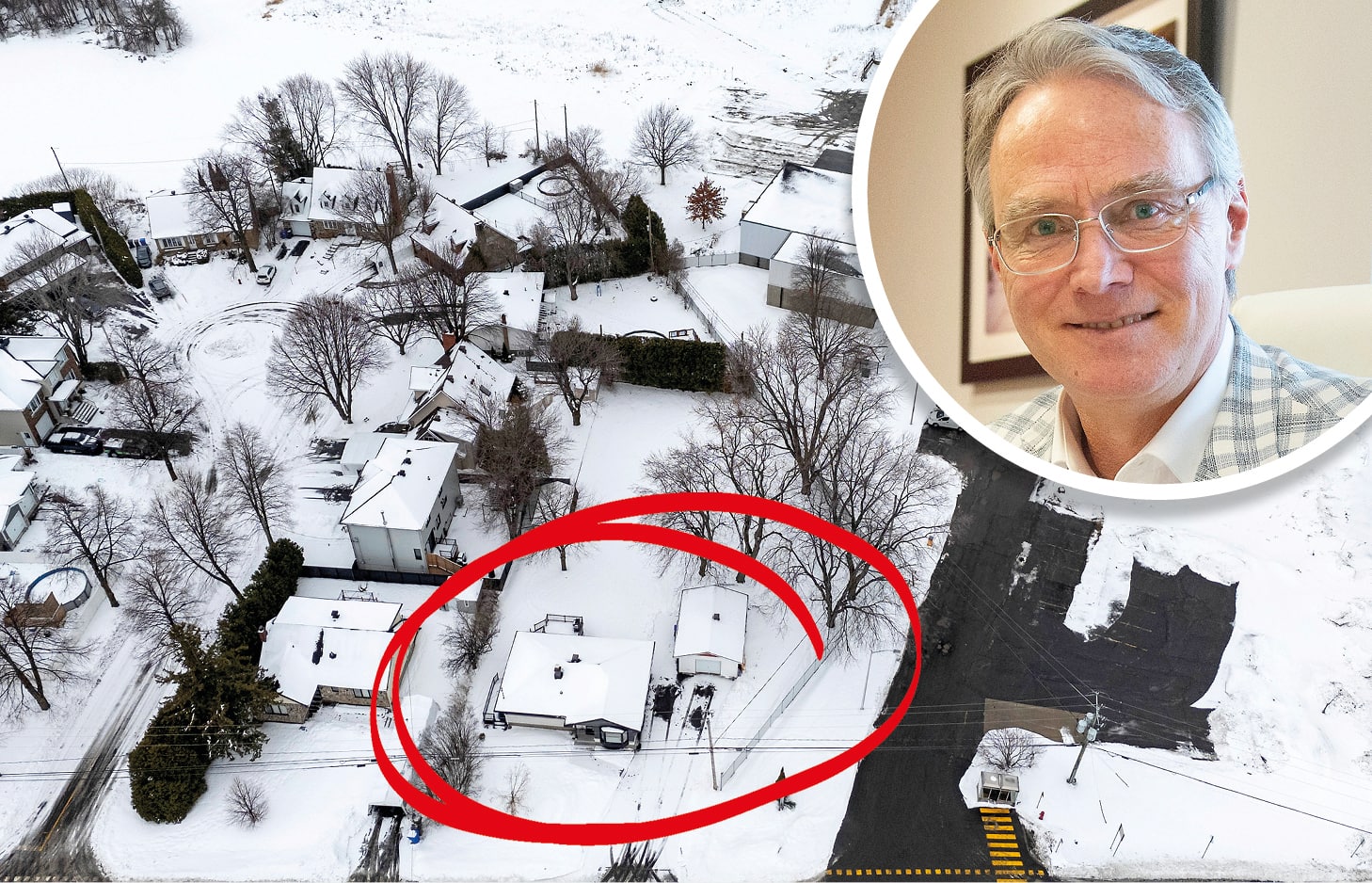 Le nom de Martin Damphousse figurait même dans la demande de permis adressée à ses propres fonctionnaires.