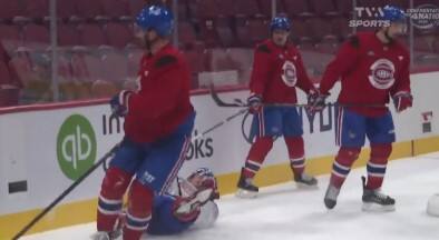 Pas content du tout, Matheson envoie Xhekaj sur son derri&egrave;re