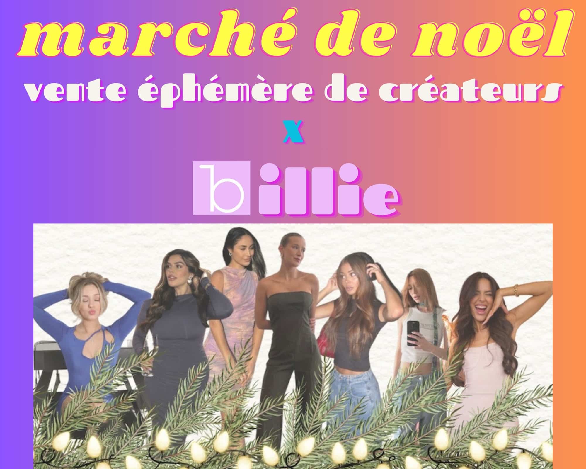 Vente éphémère des créateurs x Billie