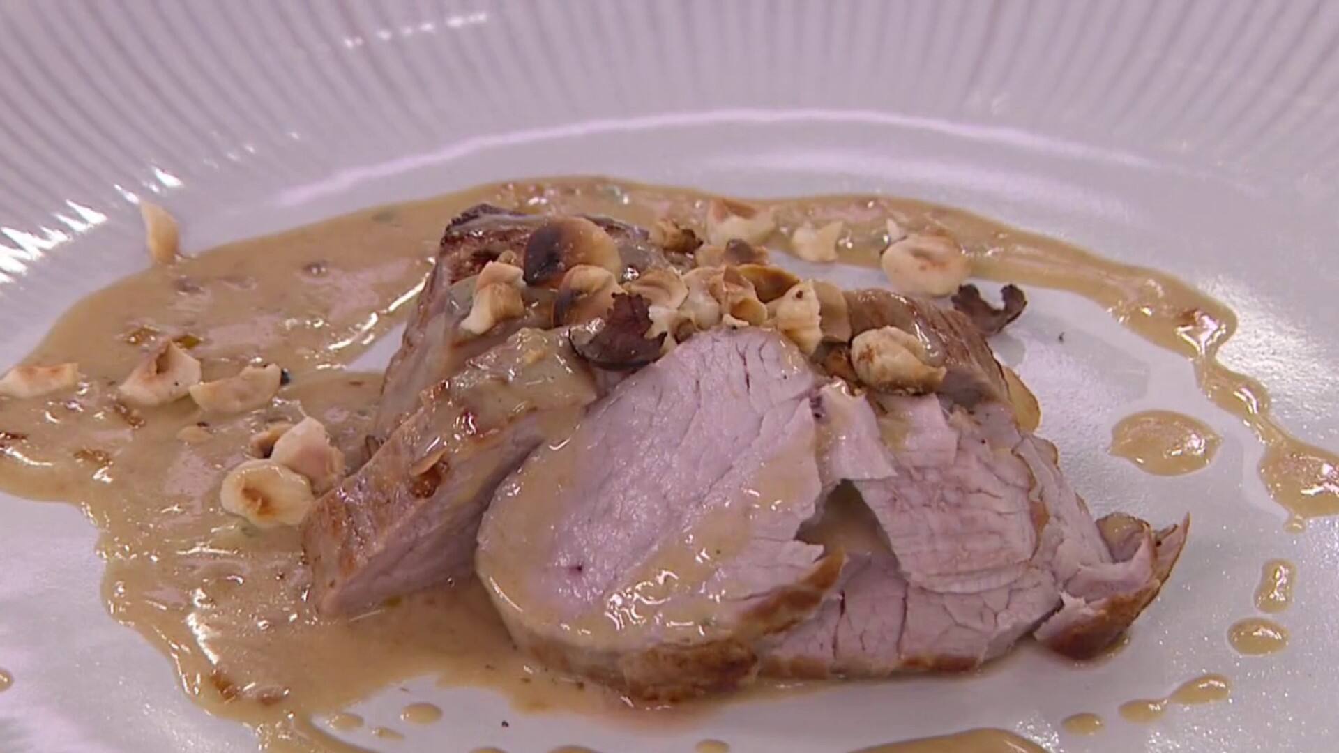 Mignons de porc au fromage bleu 