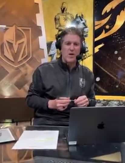 Le gardien d’urgence des Golden Knights est un journaliste