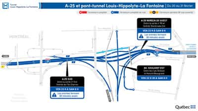 Le tunnel La Fontaine ferm&eacute; durant la nuit de vendredi &agrave; samedi