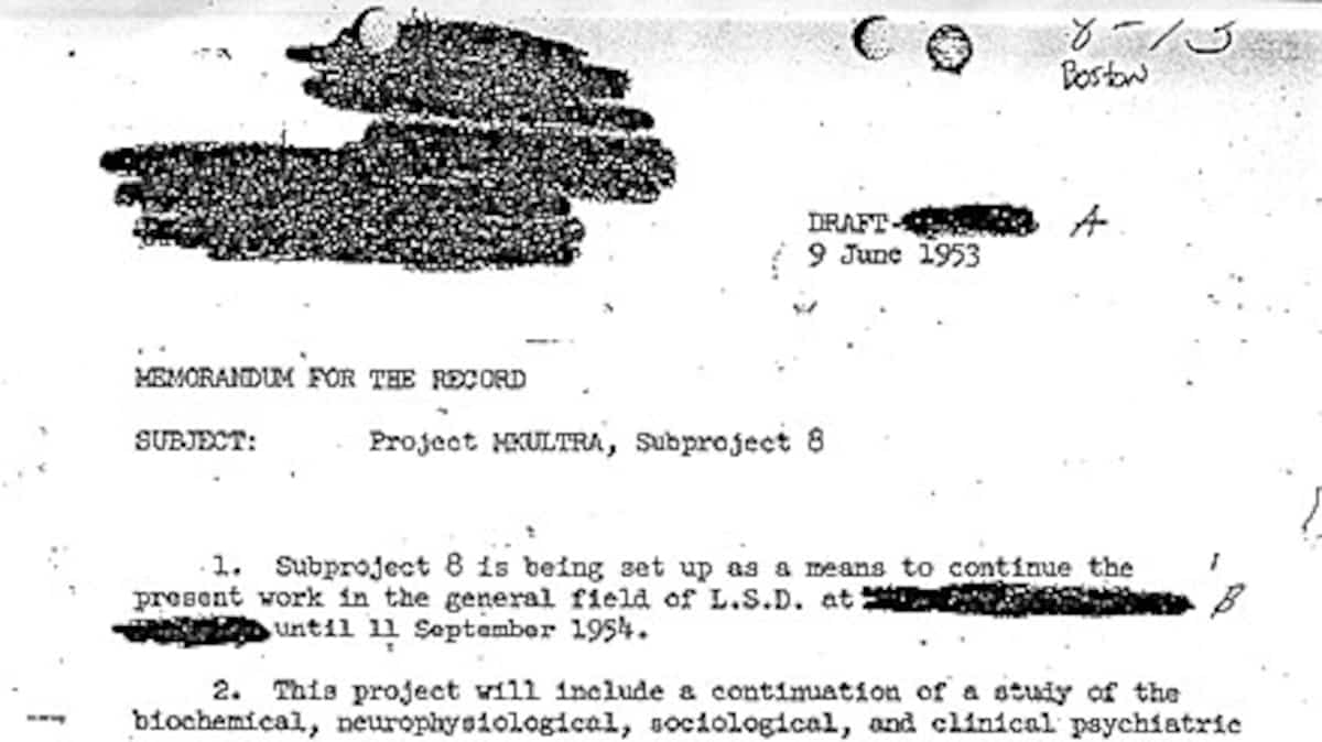 Mk Ultra File MK-ULTRA: quand les Américains lavaient le cerveau de patients ...
