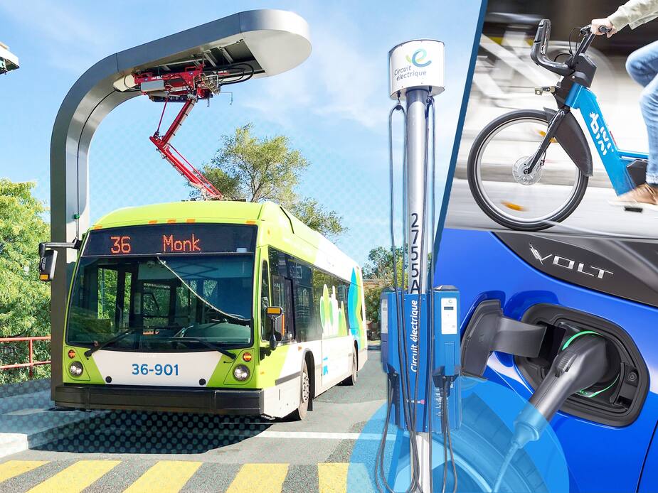 Image principale de l'article 885 M$ pour électrifier les transports à Montréal