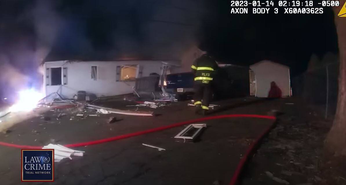 ON VIDEO A house explodes while firefighters are inside TIme News