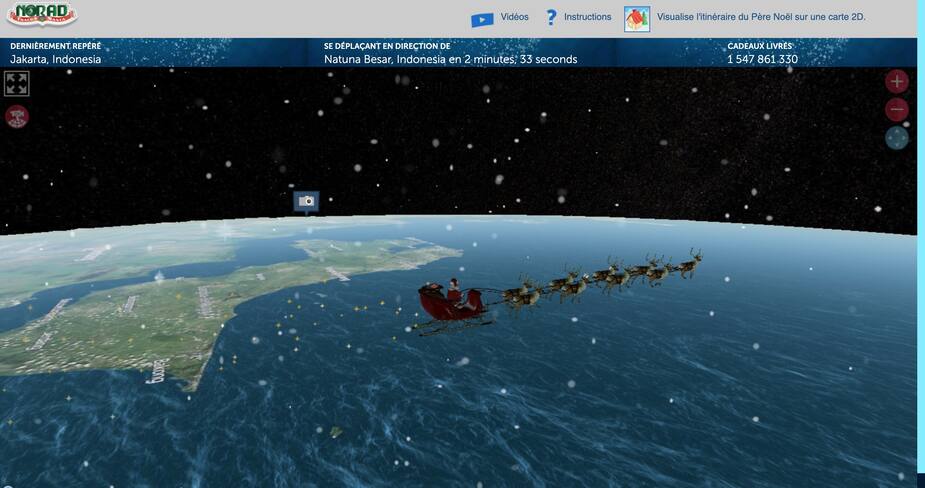 Image principale de l'article Suivez les traces du père Noël en direct