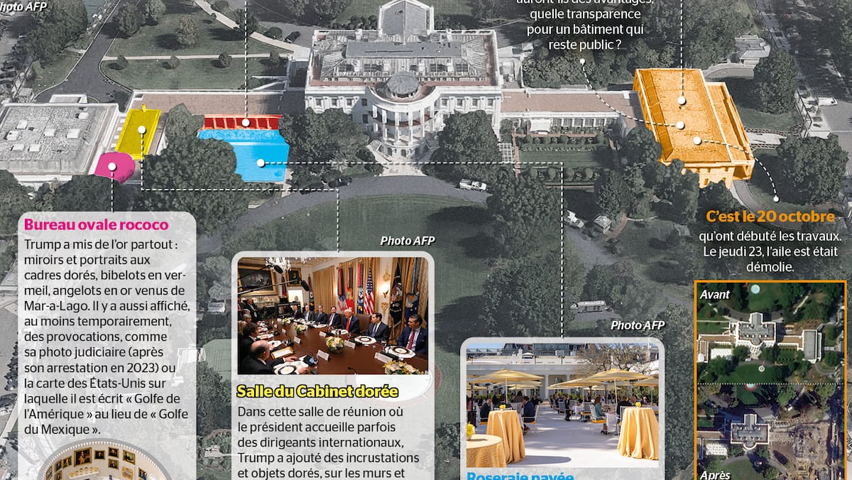 INFOGRAPHIE | Comment Trump transforme la Maison-Blanche | JDQ