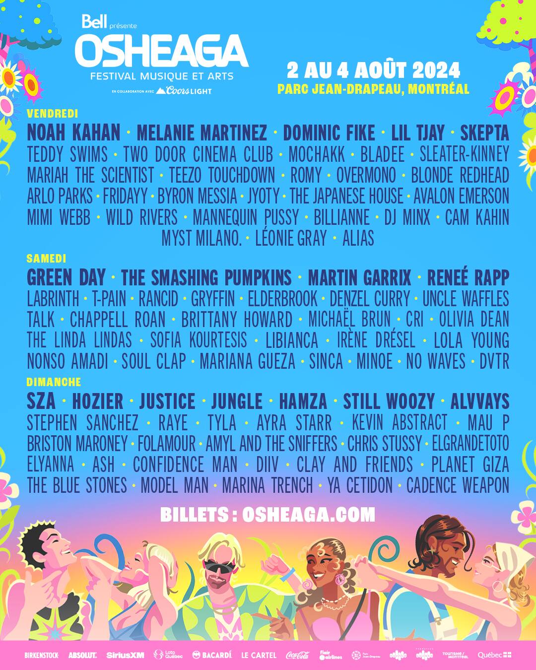 Osheaga dévoile sa programmation 2025 JDQ