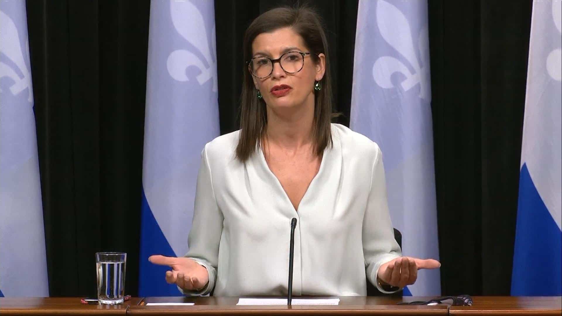 Geneviève Guilbault appelle l’opposition à faire preuve de solidarité
